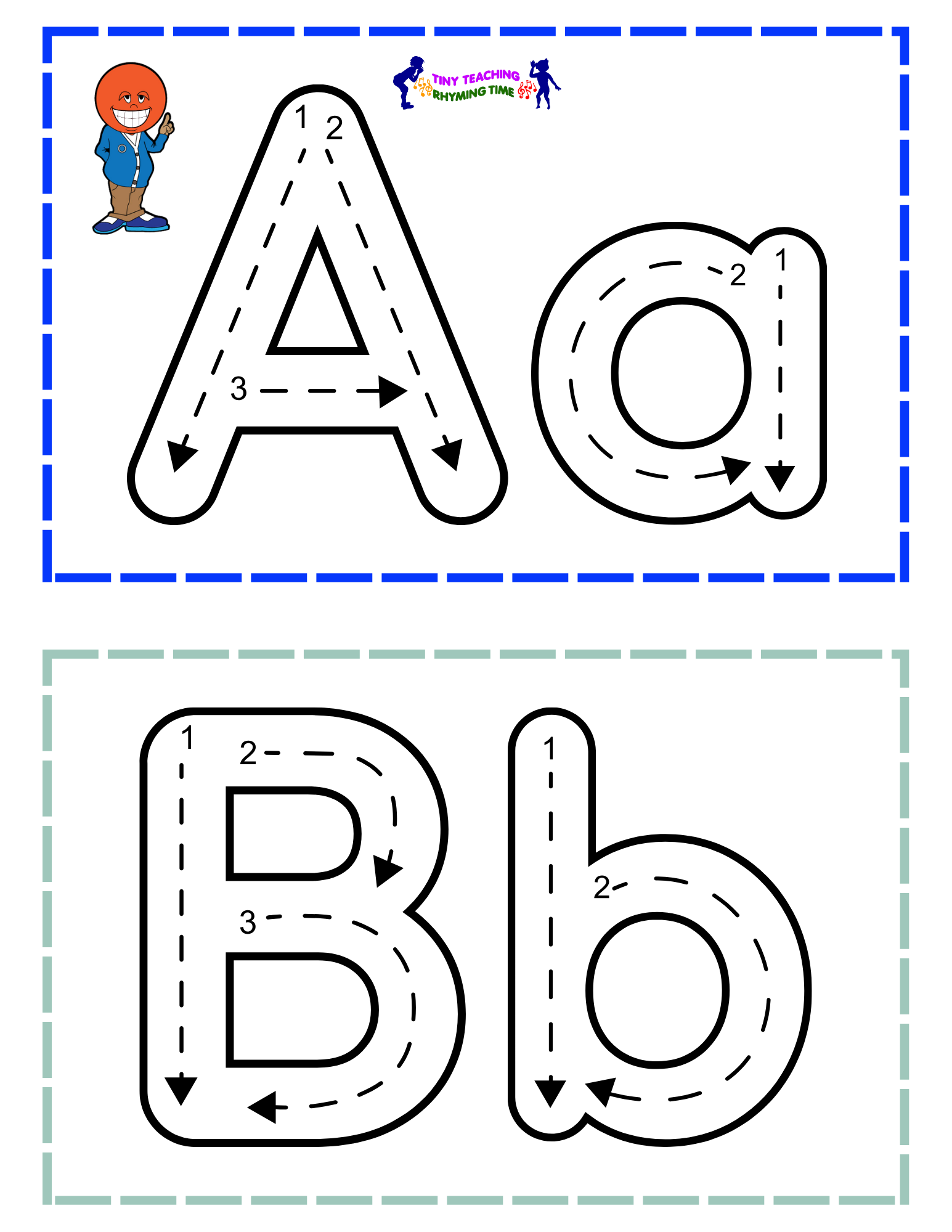 Tracing letters A_Z workeeksheet Tracing Letters A-z